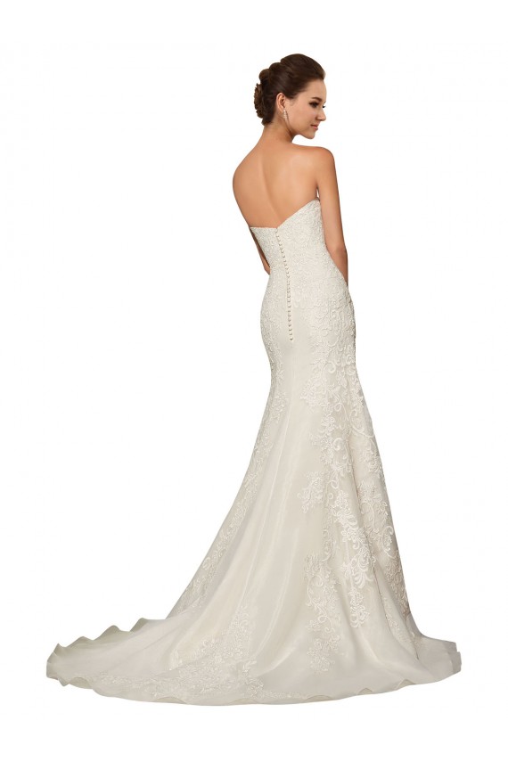 Site de Comboio Capela Sem Mangas Tule & Renda Branco Bainha Vestido de Noiva