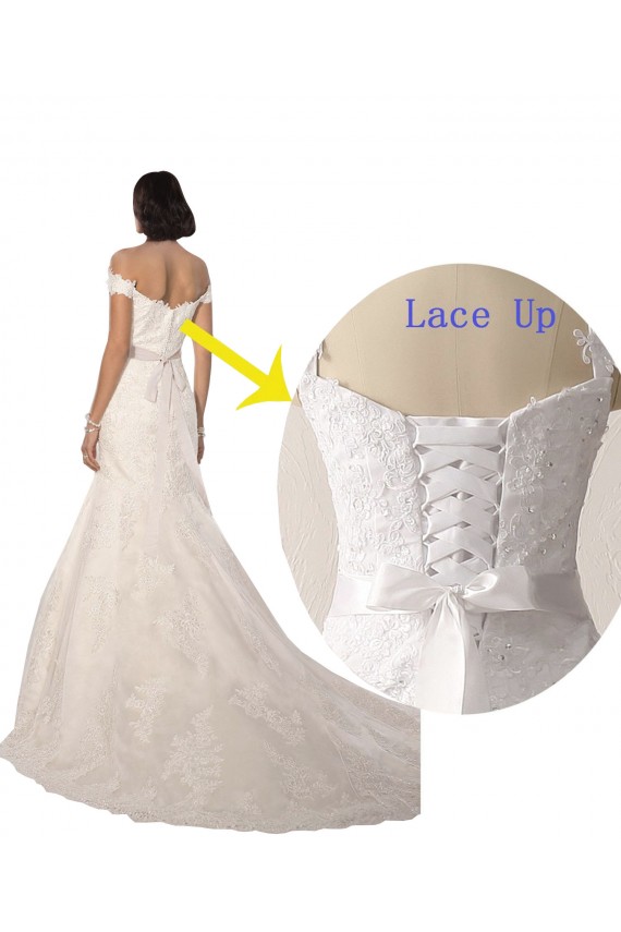 Site de Comboio Capela Sem Mangas Renda Branco Sereia Vestidos de Noiva