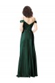 Site de Comprimento Chão Sem Mangas Cetim Elástico Caçador Verde Linha A Vestidos de Madrinha / Vestidos de Noite / Vestidos de Festa