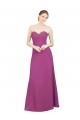Site de Comprimento Chão Sem Mangas Chiffon Frutos Silvestres Linha A Vestidos de Madrinha