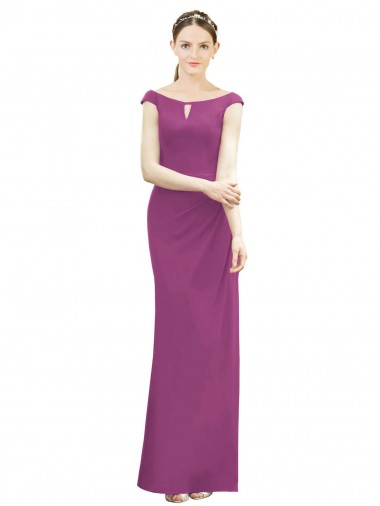 Site de Comprimento Chão Sem Mangas Chiffon Frutos Silvestres Sereia Vestidos de Madrinha