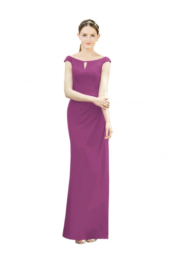 Site de Comprimento Chão Sem Mangas Chiffon Frutos Silvestres Sereia Vestidos de Madrinha