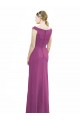 Site de Comprimento Chão Sem Mangas Chiffon Frutos Silvestres Sereia Vestidos de Madrinha