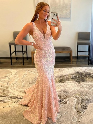 Site de Comboio Varredela Sem Mangas Lantejoulas Veludo Bainha Vestido de Festa