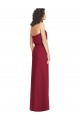Site de Comprimento Chão Sem Mangas Chiffon Lilás Linha A Sem Mangas Vestido de Festa / Vestido de Madrinha