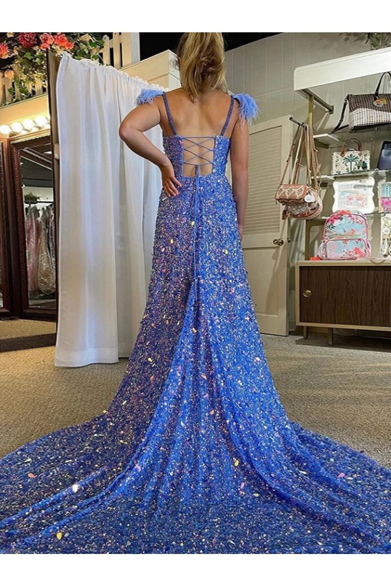 Site de Comboio Corte Sem Mangas Lantejoulas Veludo Linha A Vestidos de Festa