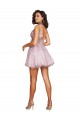 Site de Curto Sem Mangas Tule Linha A Vestidos de Madrinha / Vestidos de Cocktail / Vestidos de Homecoming
