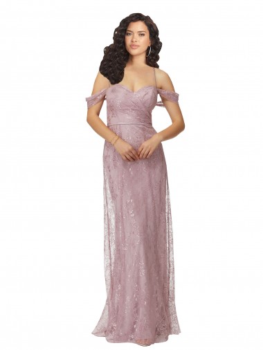 Site de Comprimento Chão Sem Mangas Renda Linha A Vestidos de Madrinha