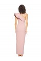 Site de Comprimento Chão Sem Mangas Crepe Esticado Malva Bainha Vestidos de Madrinha / Vestidos de Noite / Vestidos de Festa