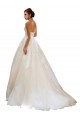 Site de Comboio Capela Sem Mangas Tule & Renda Marfim & Champanhe Vestido de Baile Vestido de Baile
