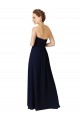 Site de Alto Baixo Sem Mangas Chiffon Marinha Negra Linha A Alto Baixo, Vestidos de Madrinha
