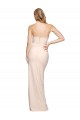 Site de Comprimento Chão Sem Mangas Crepe Esticado Nu Bainha Vestidos de Madrinha / Vestidos de Noite / Vestidos de Festa