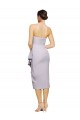 Site de Alto Baixo Sem Mangas Crepe Esticado Lilás Ártico Bainha Vestidos de Madrinha / Vestidos de Noite / Vestidos de Festa