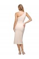 Site de Comprimento Midi Sem Mangas Crepe Esticado Nu Bainha Vestidos de Madrinha / Vestidos de Noite / Vestidos de Festa
