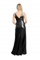 Site de Comprimento Chão Sem Mangas Lantejoulas Preto Linha A Vestidos de Madrinha / Vestidos de Noite / Vestidos de Festa