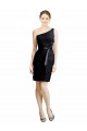 Site de Comprimento Joelho Sem Mangas Renda Preto Linha A Vestidos de Madrinha / Vestidos de Cocktail / Vestidos de Homecoming