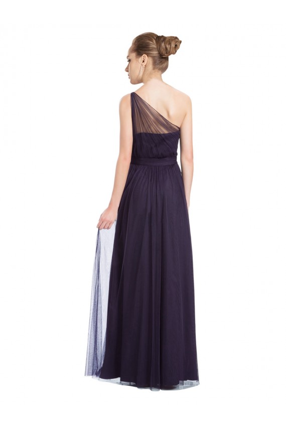 Site de Comprimento Chão Sem Mangas Tule Preto Linha A Vestido Formais / Vestido de Madrinha