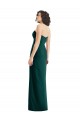 Site de Comprimento Chão Sem Mangas Chiffon Sempre Verde Linha A Sem Mangas Amor Vestidos de Madrinha