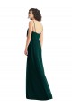 Site de Comprimento Chão Sem Mangas Chiffon Sempre Verde Linha A Sem Mangas Decote V Vestidos de Madrinha