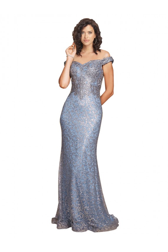 Site de Comprimento Chão Sem Mangas Lantejoulas Sereia Vestidos de Madrinha / Vestidos de Noite / Vestidos de Festa
