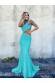 Site de Comboio Varredela Sem Mangas Lantejoulas Veludo Sereia Vestidos de Festa