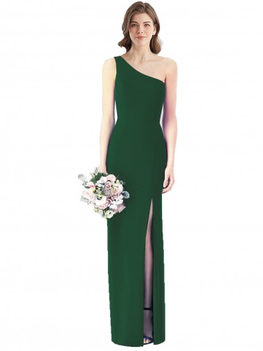 Site de Comprimento Chão Sem Mangas Chiffon Verde Escuro Trombeta Vestidos de Madrinha